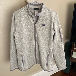 Patagonia zip up jacket.